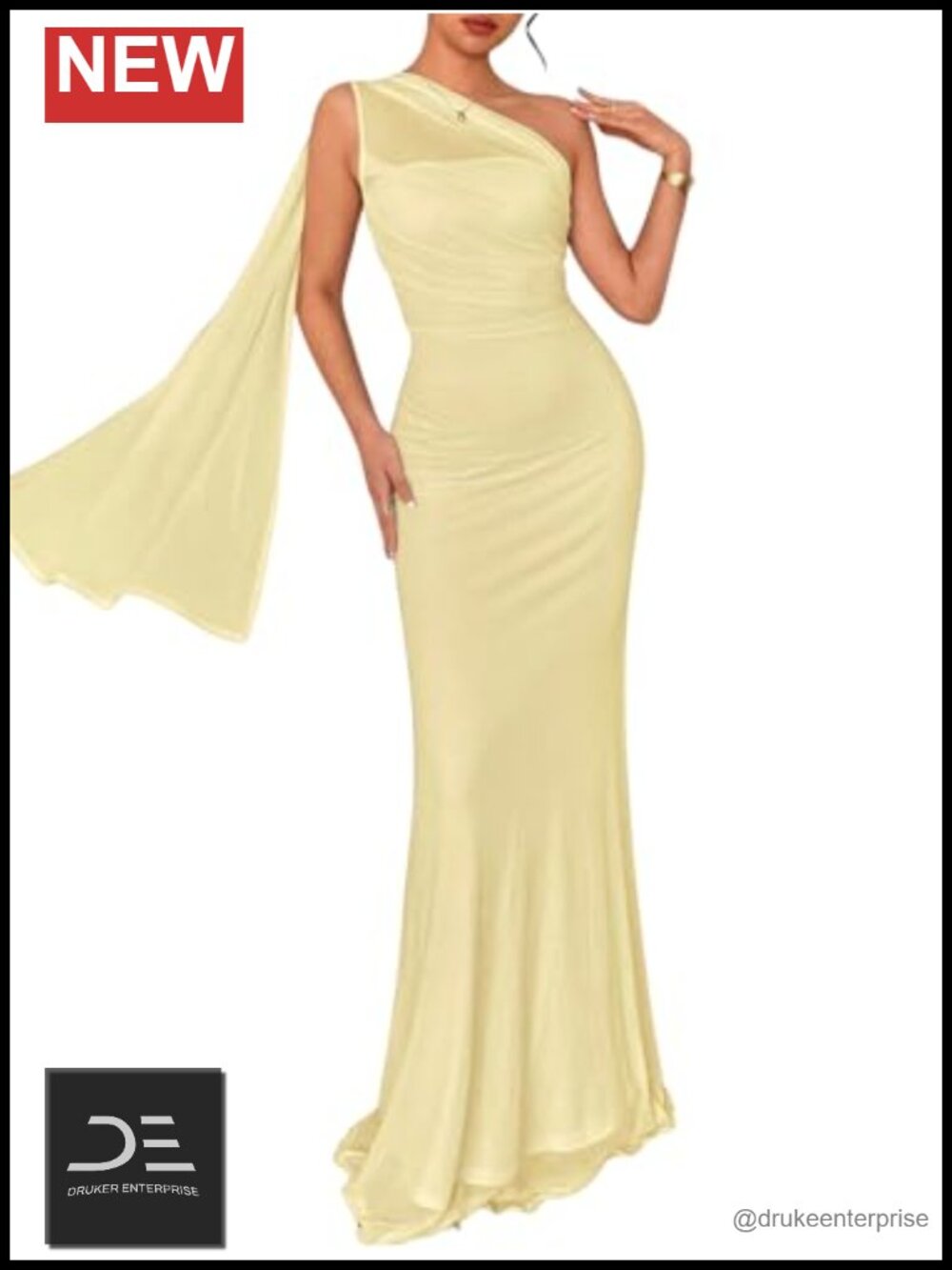 Off Shoulder Formal Maxi Dress Ruffle Strap Sleeveless Mermaid Prom Wedding